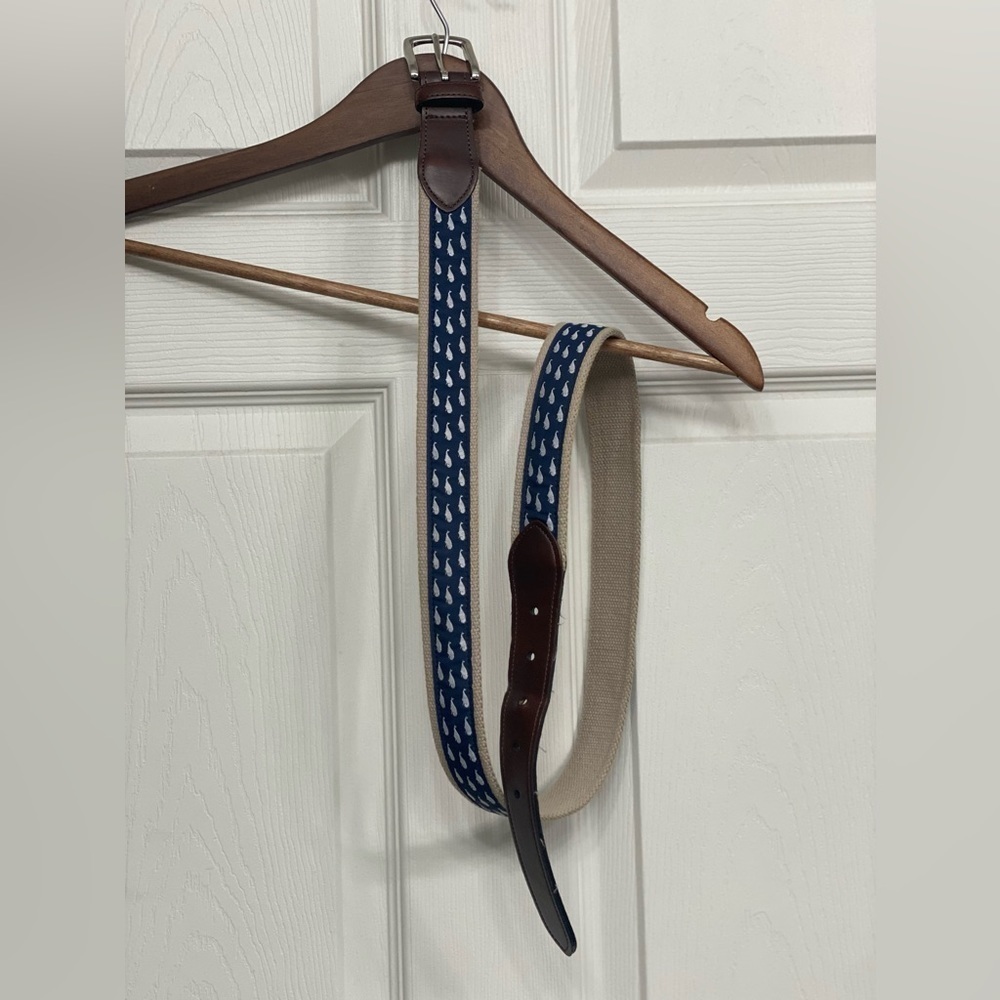 Urban Pipeline - Whale Pattern Canvas Belt